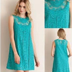 Elegant Teal Lace Dress (NO TAG)